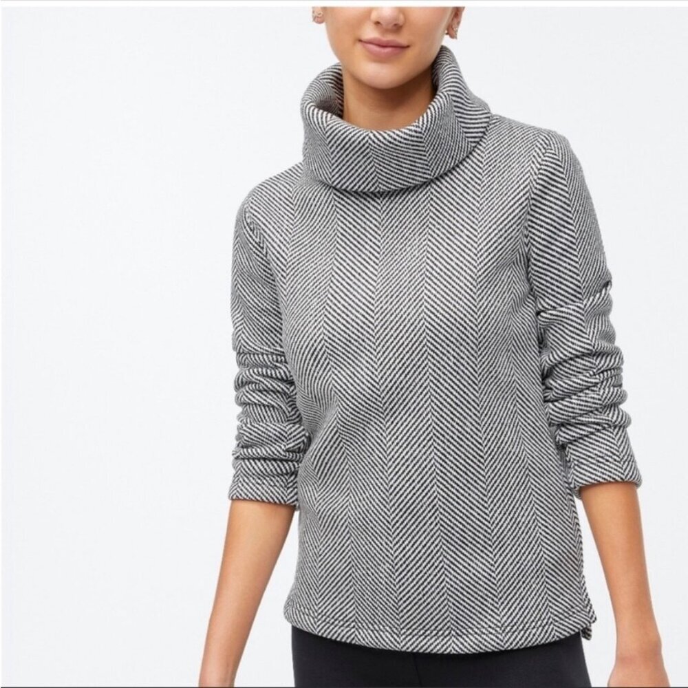 J. Crew Gray Cowl Neck Sweater